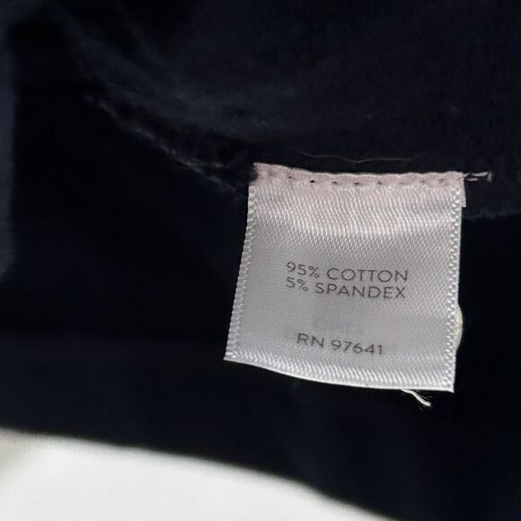 J.Jill Jacket Size 2x Navy Blue Double Breasted Pockets Cotton Preppy Womens - Picture 8 of 9